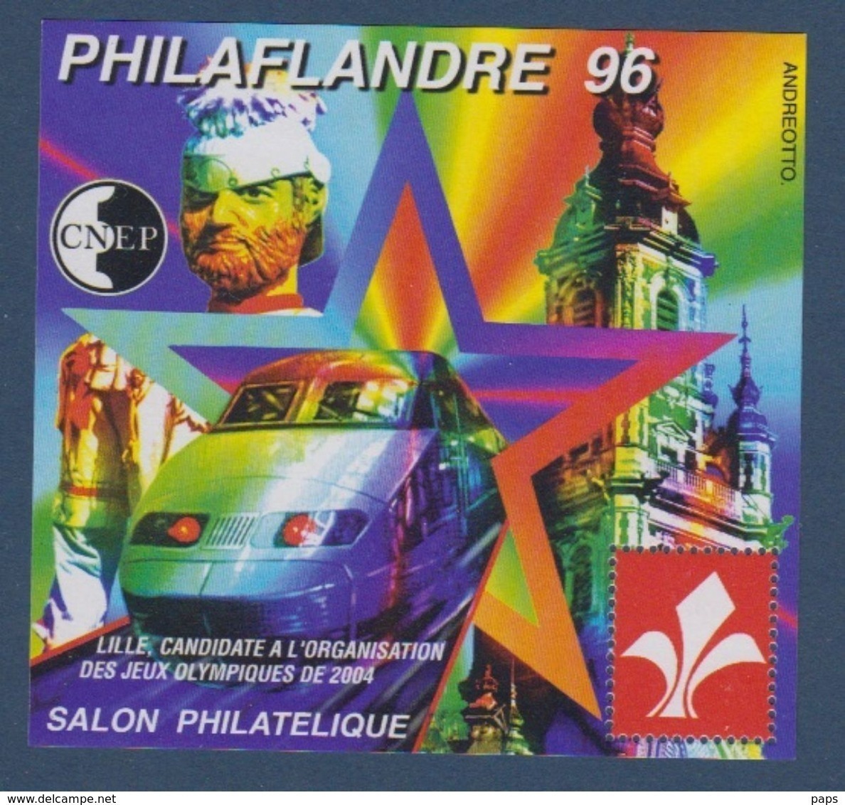 CNEP-1996-N°22** PHILAFLANDRE.Salon Philathélique De LILLE - CNEP