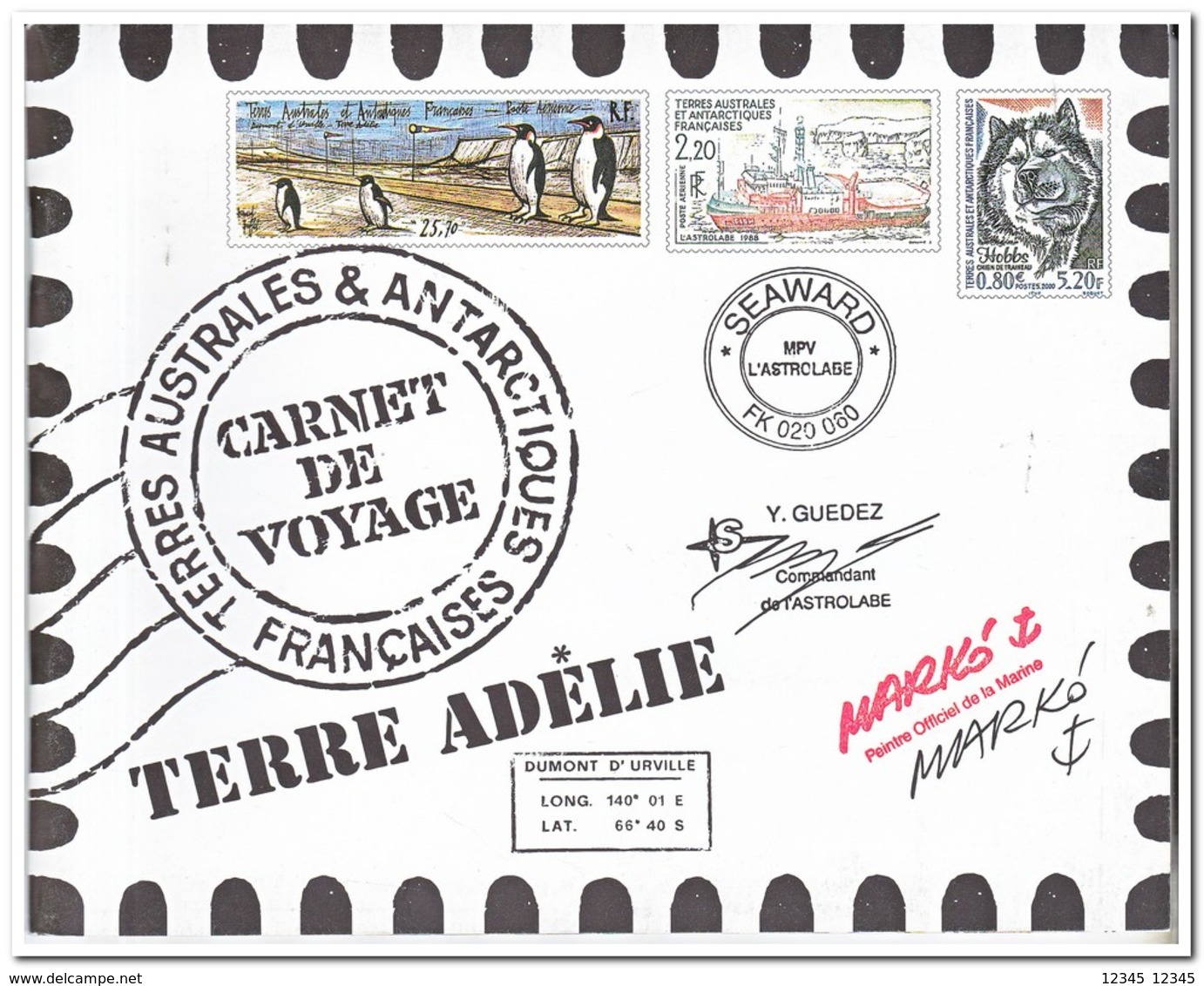 Frans Antarctica 2001, Postfris MNH, Carnet De Voyage ( Booklet, Carnet ) - Cuadernillos/libretas