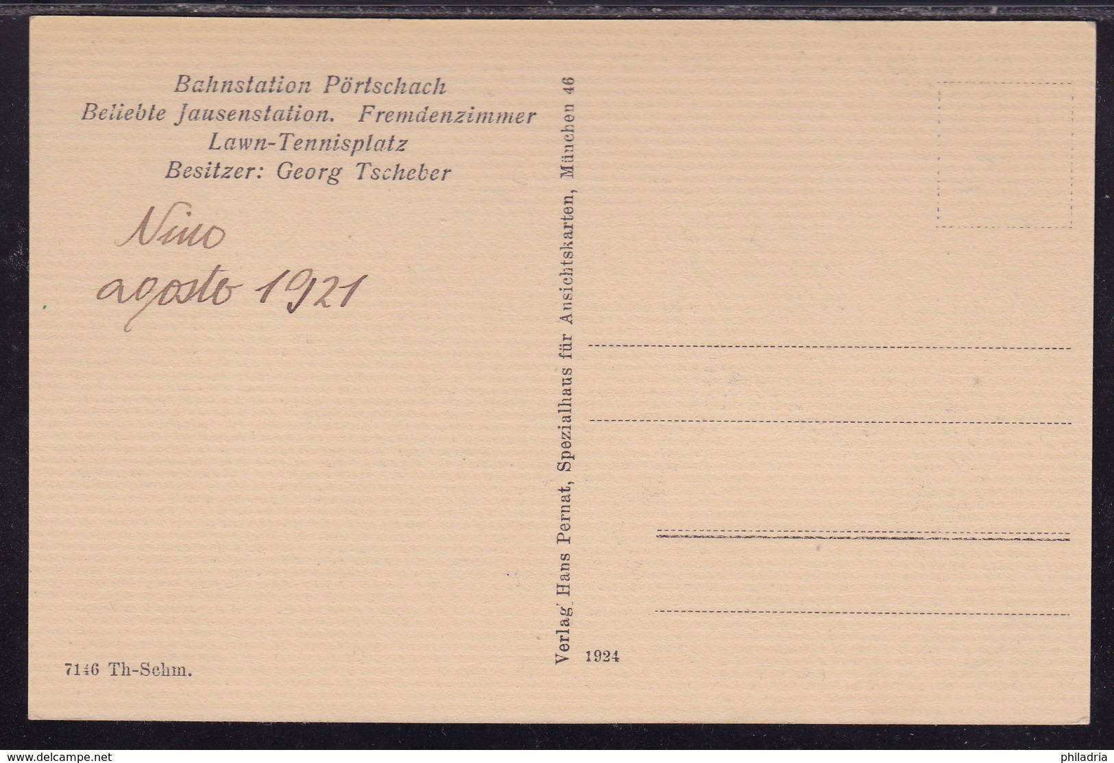 Lampl, Oberdellach Am Wörthersee, Unused, Ca 1921 - Sonstige & Ohne Zuordnung