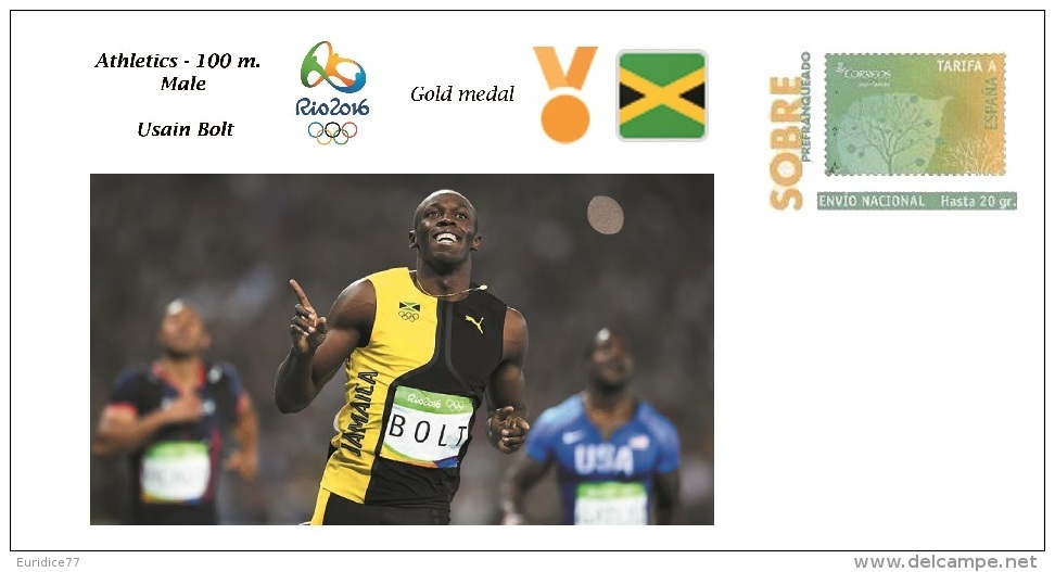 Spain 2016 - Olympic Games Rio 2016 - Gold Medal - Athletics Male Jamaica Cover - Otros & Sin Clasificación