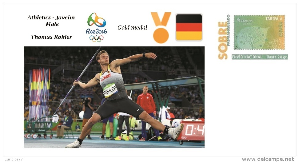 Spain 2016 - Olympic Games Rio 2016 - Gold Medal - Javelin Male Germany Cover - Otros & Sin Clasificación