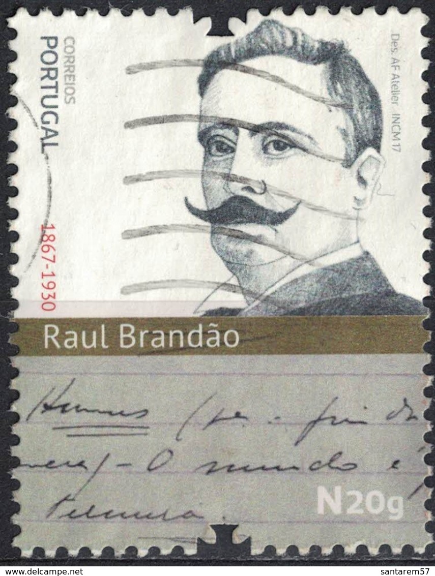 Portugal 2017 Oblitéré Used Écrivain Raul Brandão SU - Neufs
