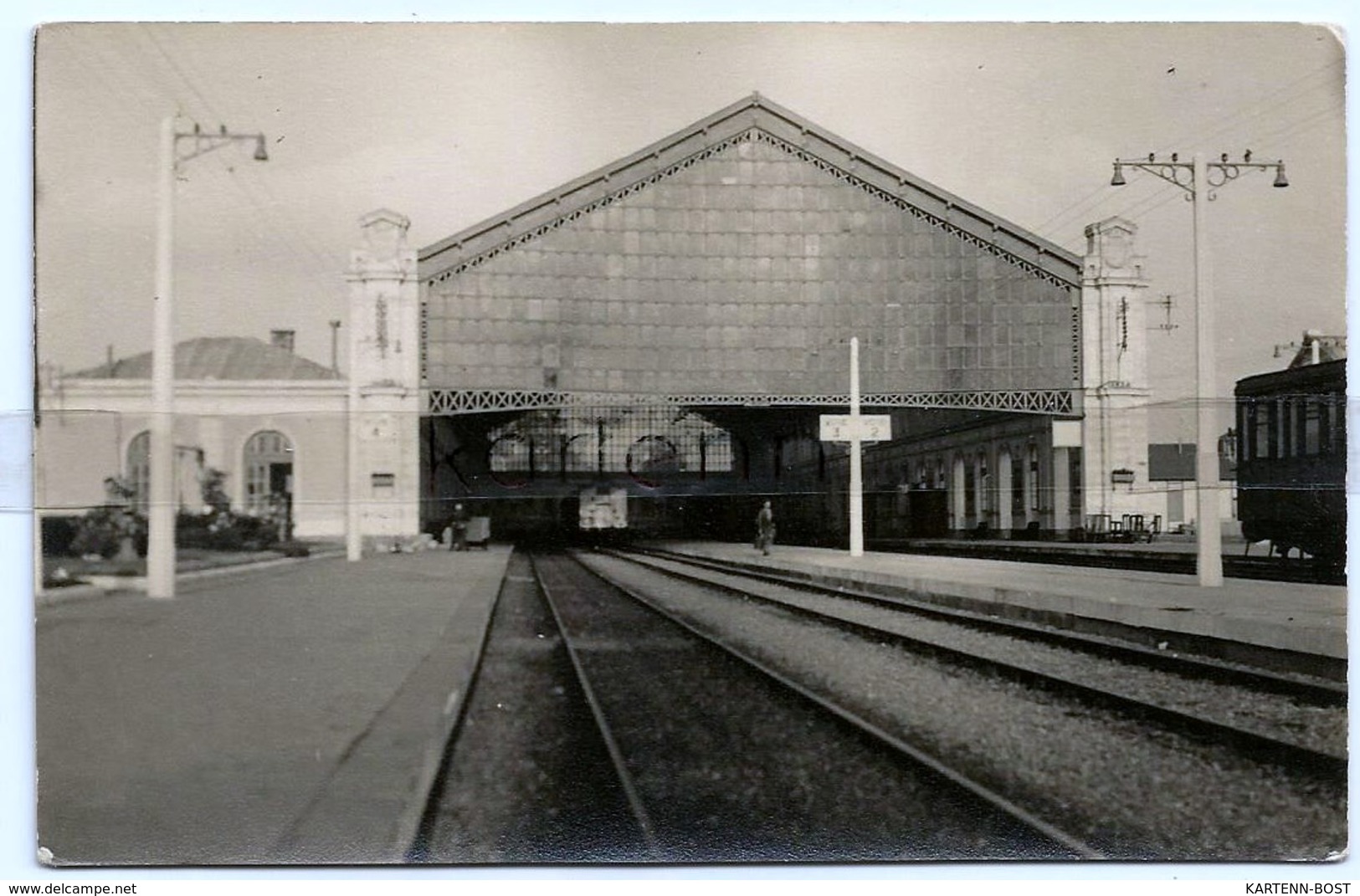 RARE - 35 - SAINT MALO - Carte PHOTO - Arrière Gare Interieur  - Les Quais - Les Rails - - Saint Malo