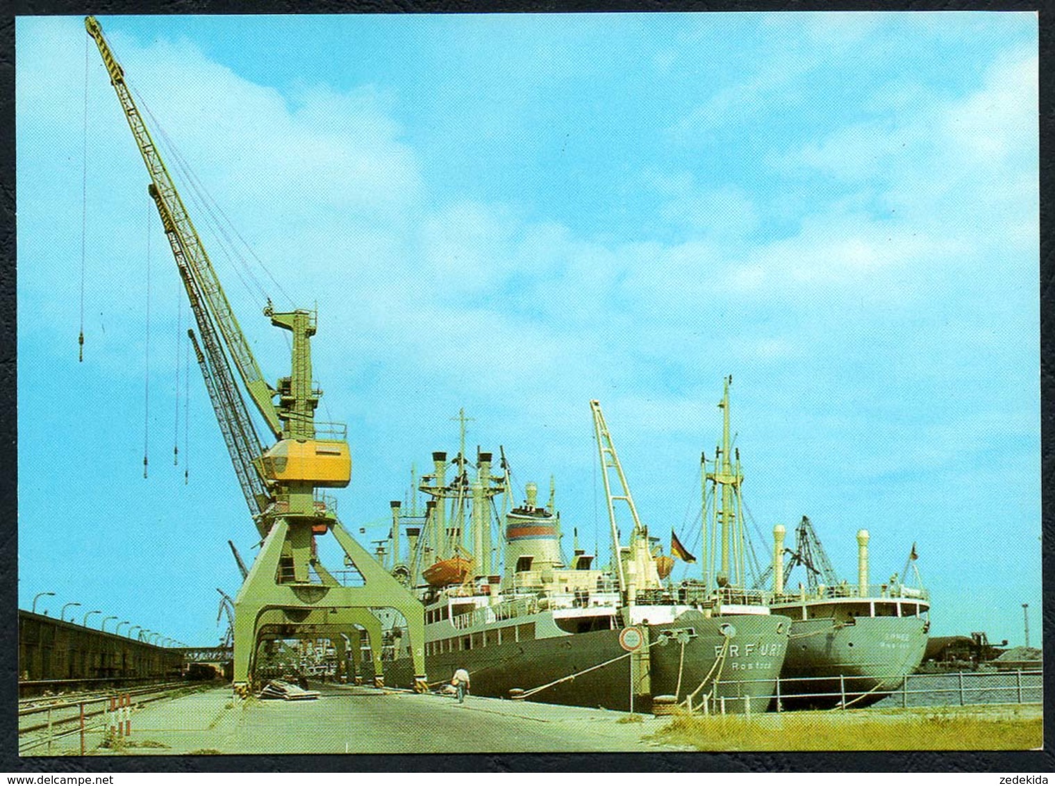 C6314 - TOP - Hafen Rostock - Kran Krane - Überseehafen - Reichenbach DDR - Autres & Non Classés