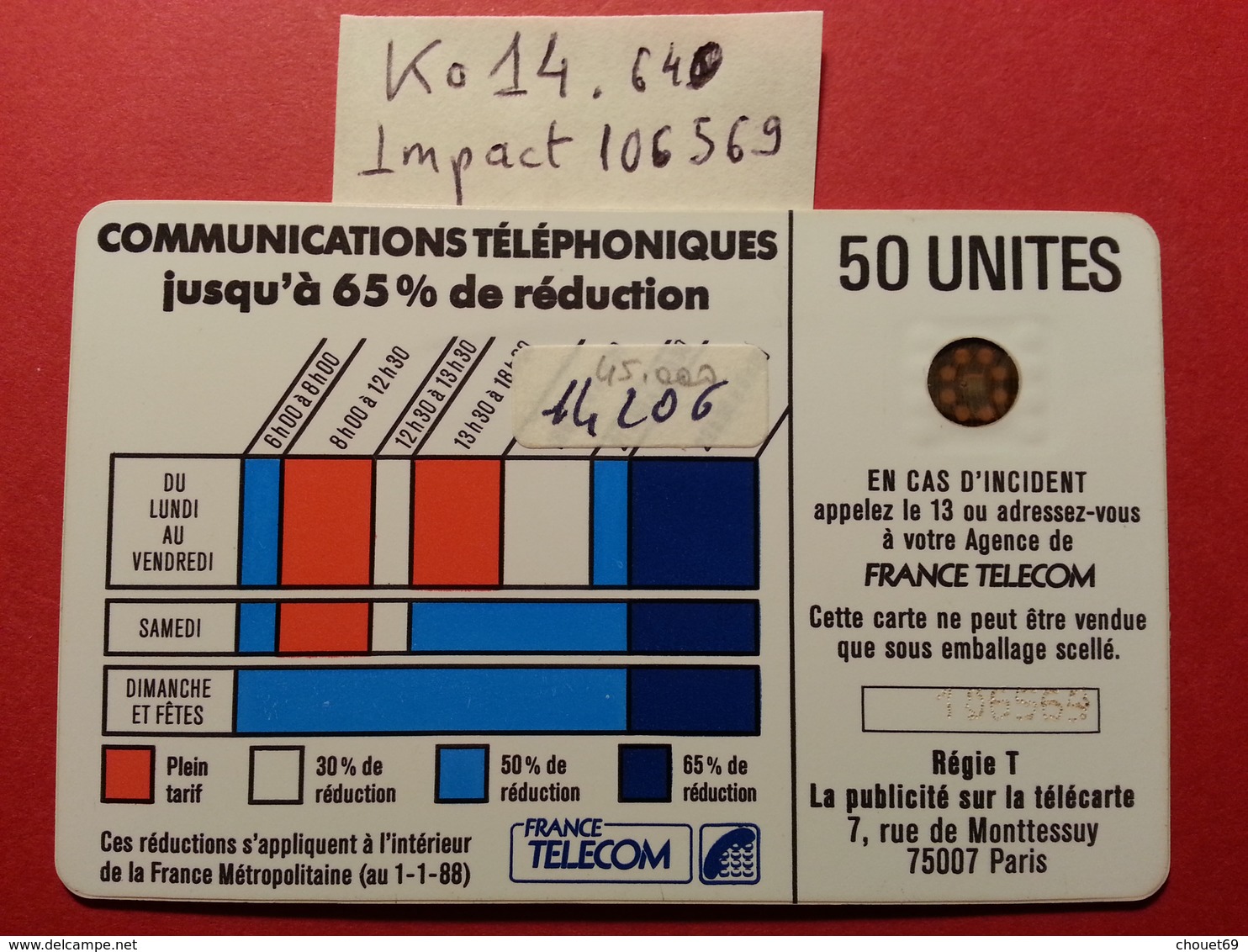 Ko14 .640 Cordon Bleu Laqué 50u SC4onSE - Texte 7 Sous P - Trou 7 - Lot 6 Impacts N°106569 - Cordons'