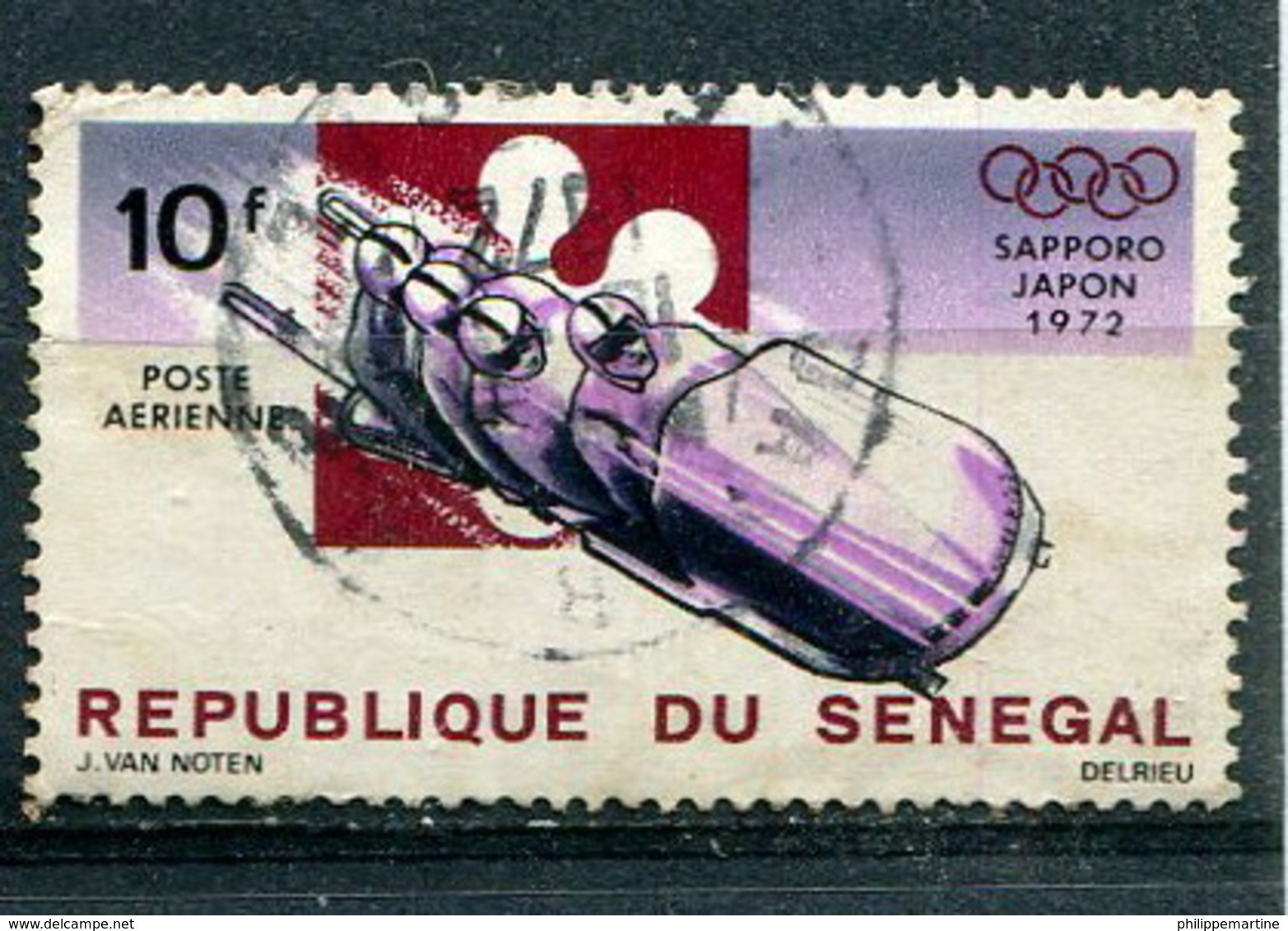 Sénégal 1972 - PA YT 114 (o) - JO Sapporo 1972 - Senegal (1960-...)