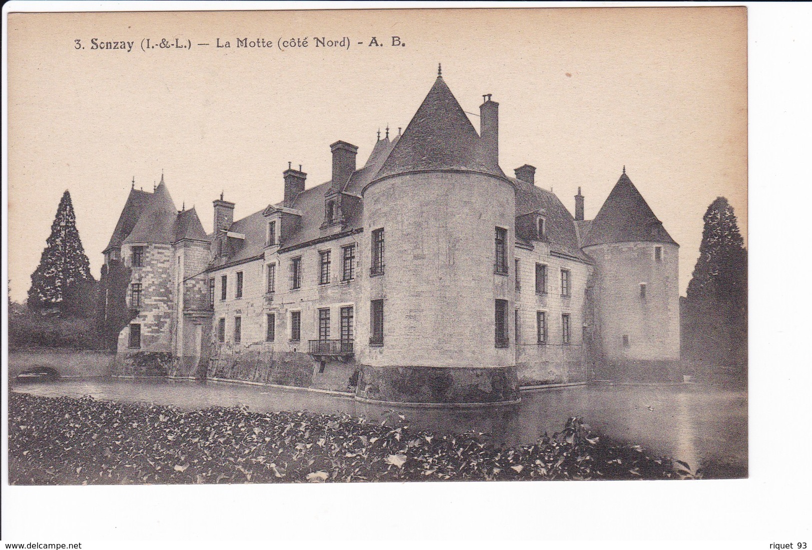 3 - Sonzay - La Motte (côté Nord) -  (Château) - Autres & Non Classés