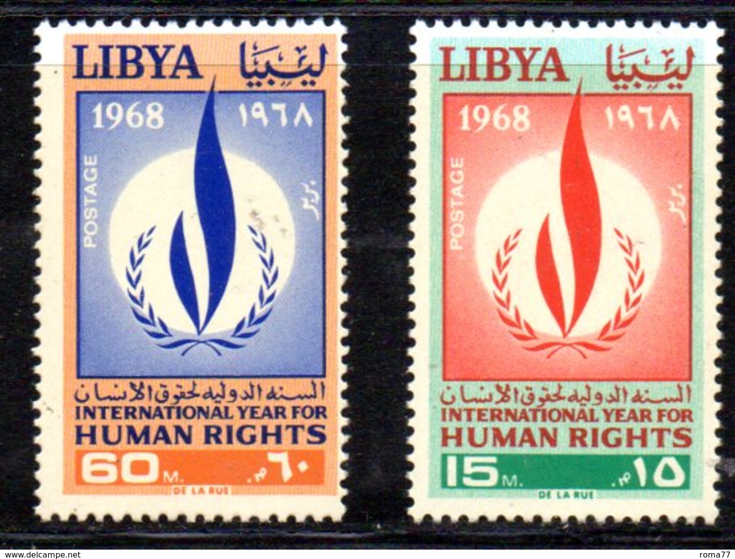 APR1305 - LIBIA LYBIA 1968 , Yvert  N. 315/316  ***  MNH . (2380A)  Human - Libia