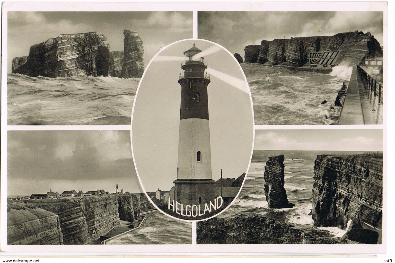 AK Helgoland, 4 Ansichten Mit Leuchtturm 1938 - Helgoland