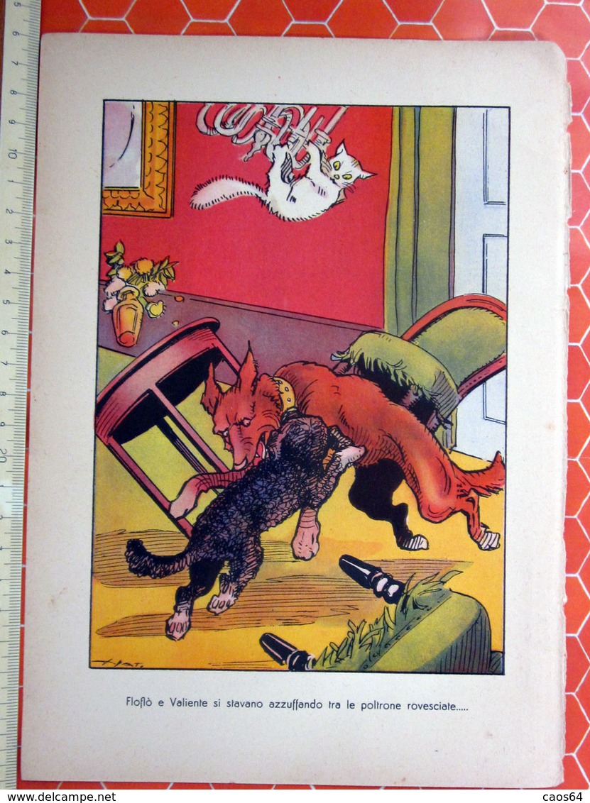 ZIO  FLOFLO' GIAN DAULI VINTAGE RITAGLIO ORIGINALE DAL LIBRO - Enfants