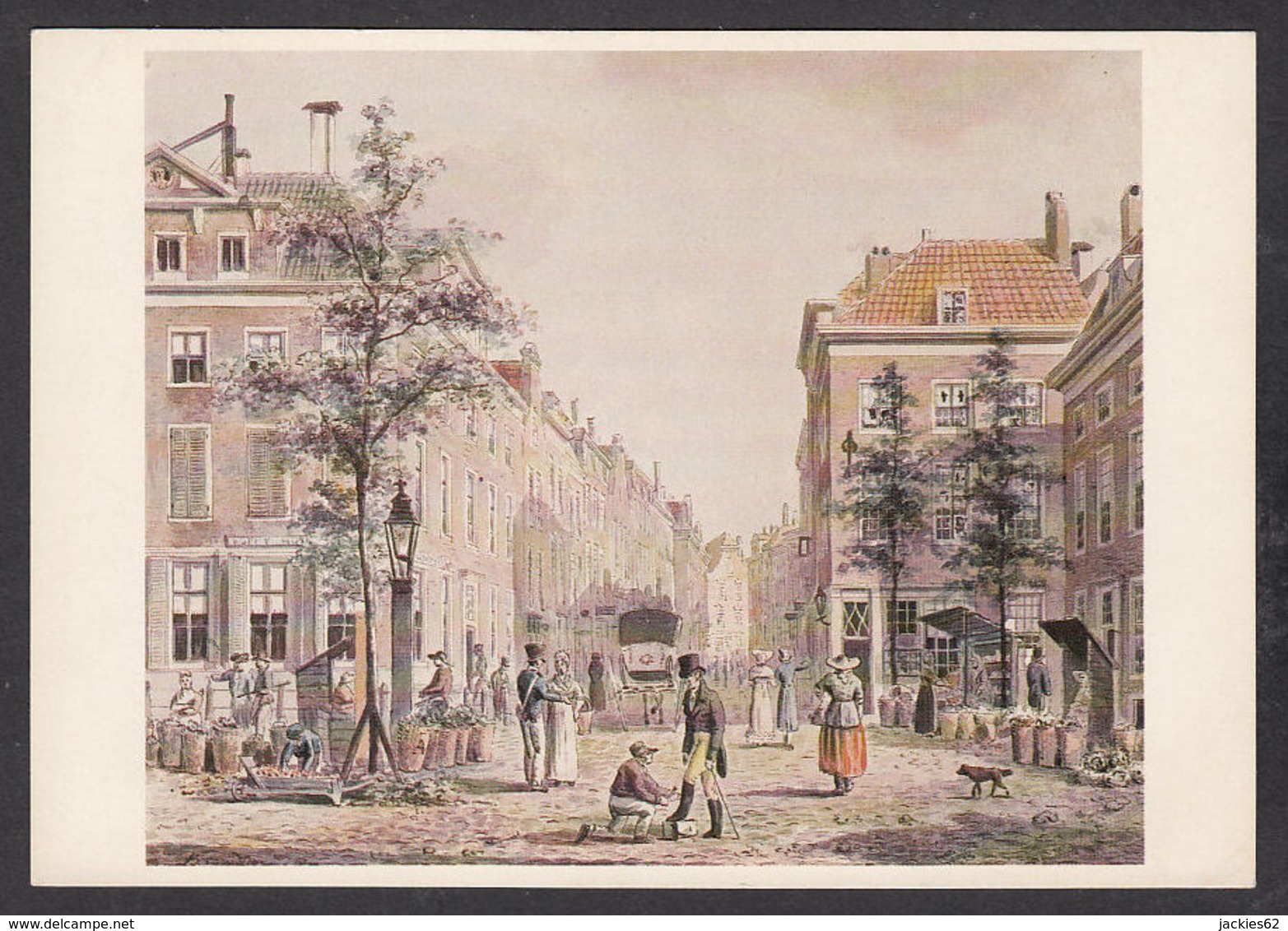 PV186/ Bartholomeus VAN HOVE, *Gezicht In De Hoogstraat*, Den Haag, Gemeentemuseum - Peintures & Tableaux