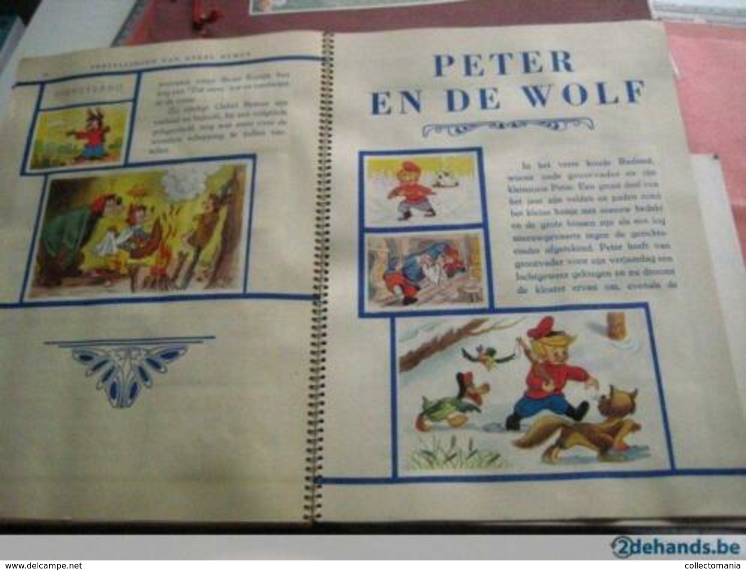 1 full compl set 133 small & 10 big, 5 stories Disneyland, De Beukelaer, Peter &  wolf, donkey,album c1950 perfect