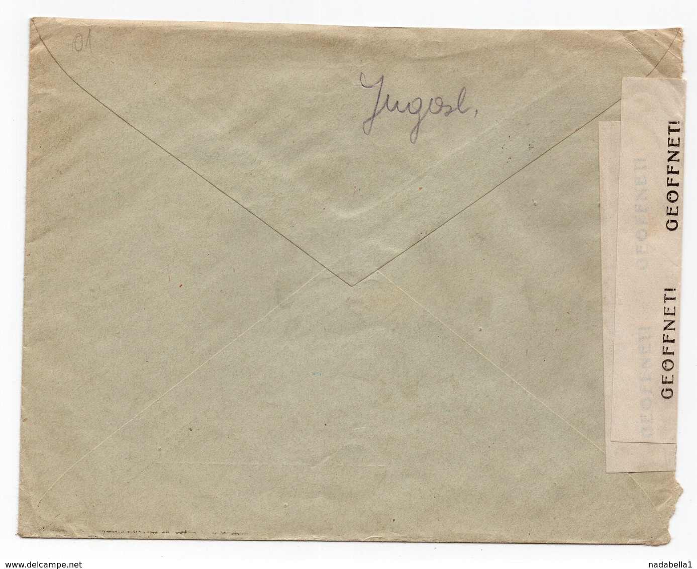 1947 YUGOSLAVIA, SLOVENIA,MARIBOR TO GRAZ, AUSTRIA, CENSORED, BRITISH ZONE, REGISTERED MAIL - Covers & Documents