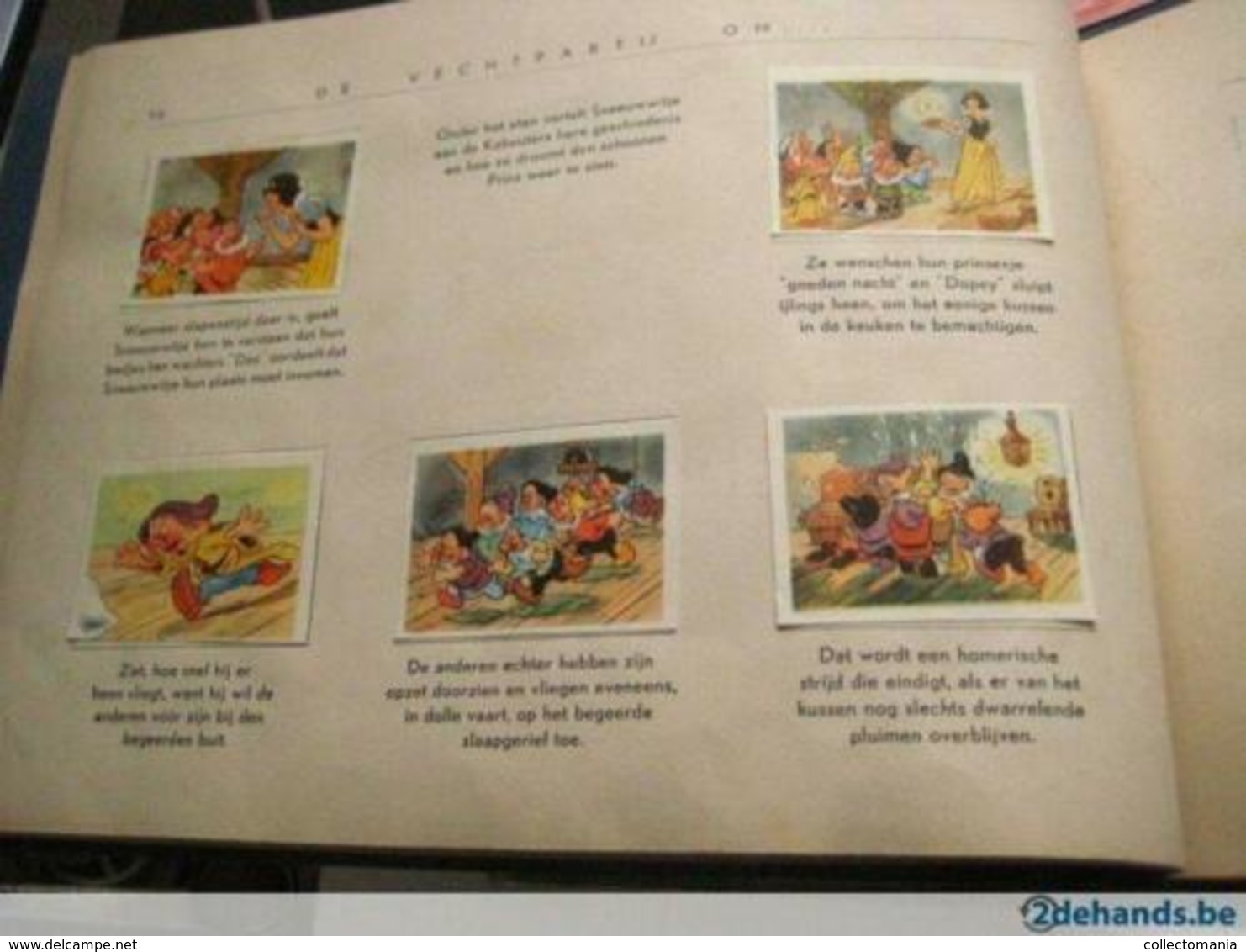 only dwarfs and animals Snow White Disney album, with full set fairy tale animation movie 1938,  50 chromos RARE to find