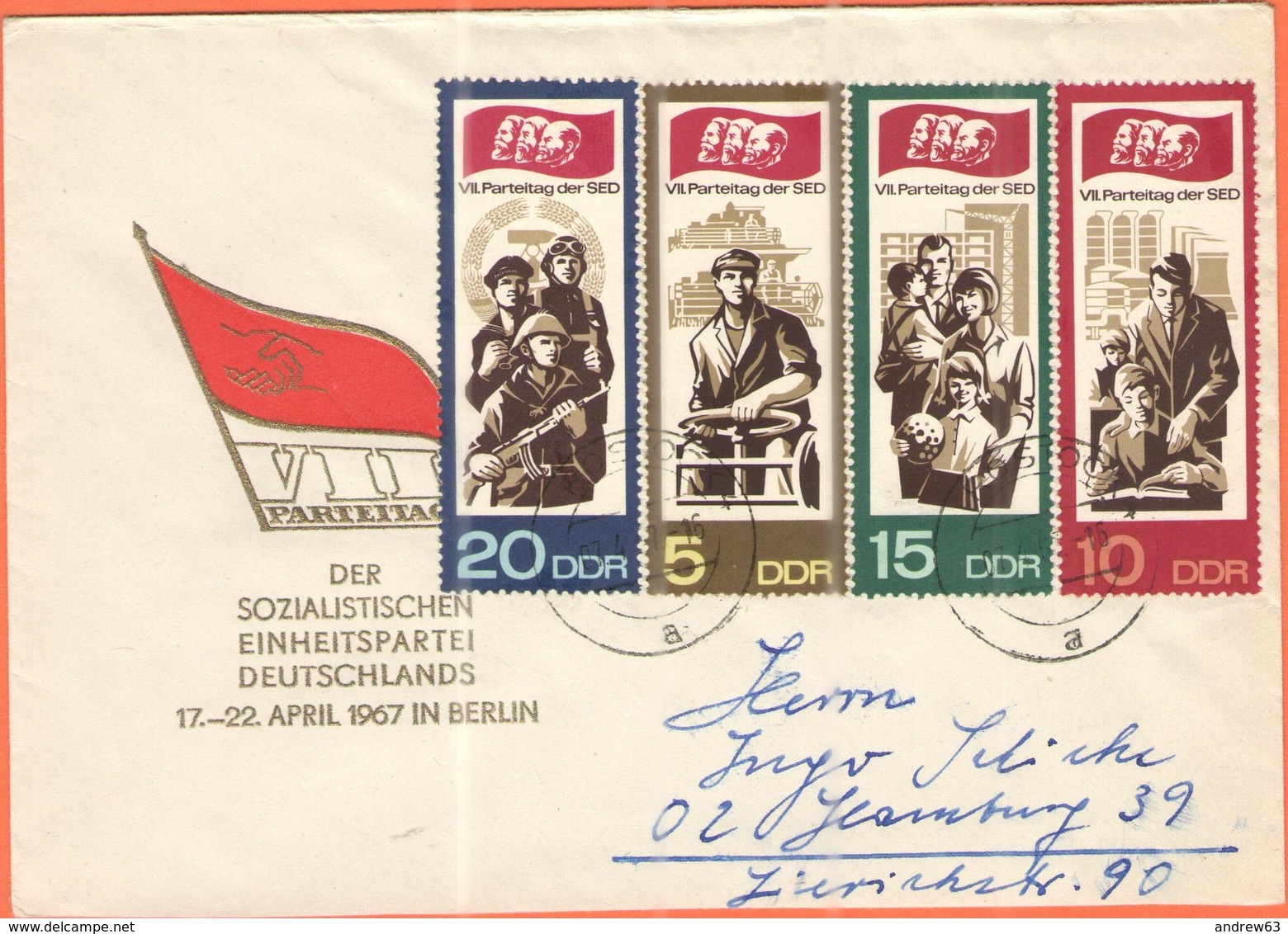 GERMANIA - GERMANY - Deutschland - ALLEMAGNE - DDR - 1967 - VII Parteitag, Sozialistischen Einheitspartei Deutschlands ( - Altri & Non Classificati