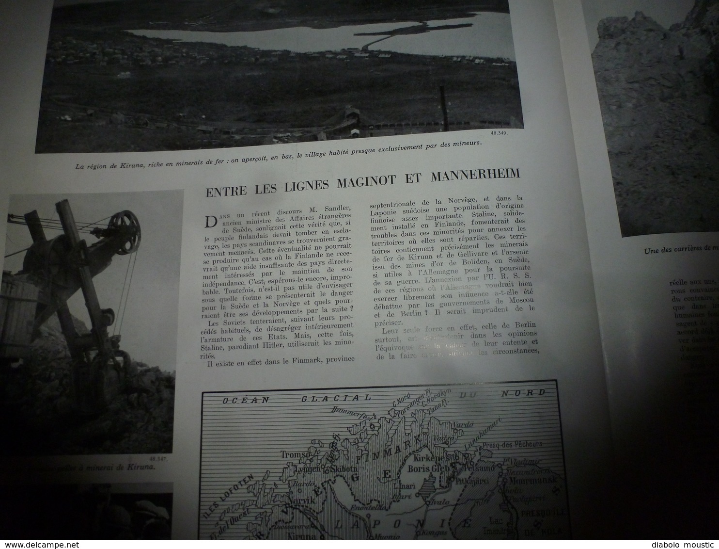 1940 L'ILLUSTRATION :Lord GORT ; British Army; La Finlande héroïque sous les bombes;Kiruna; Norfolk; Mannerheim ;etc