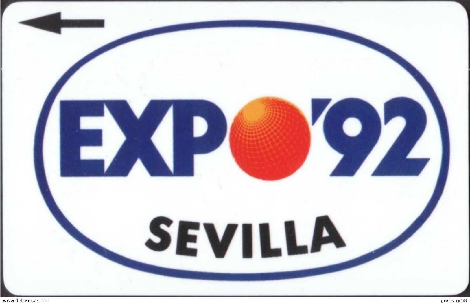 Spain - Plessey, Sevilla, Expo '92, Test / Demo Phonecard, White Back - Te Identificeren