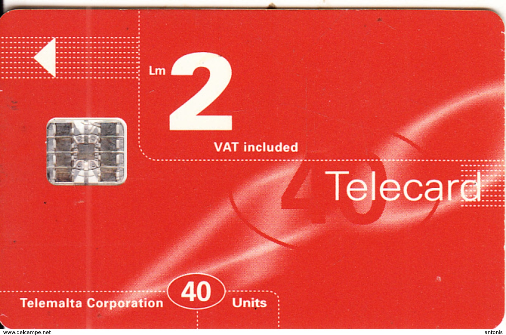 MALTA - Maltacom Telecard Lm 2/40 Units, CN : C6C173032, 09/96, Used - Malta
