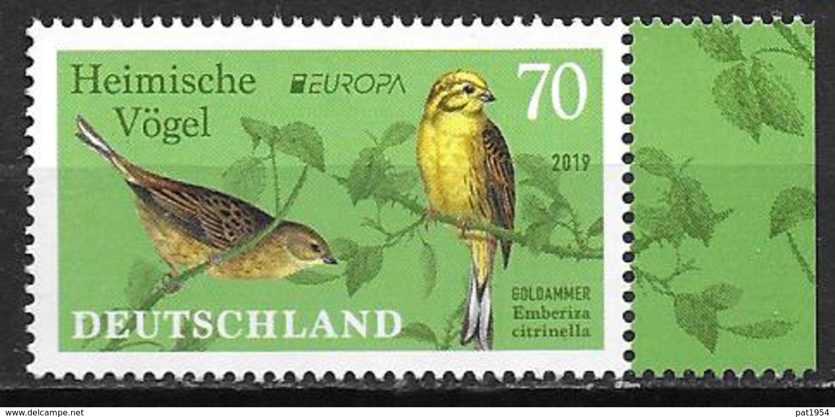 Allemagne 2019, Timbre Neuf Europa Oiseaux - Neufs