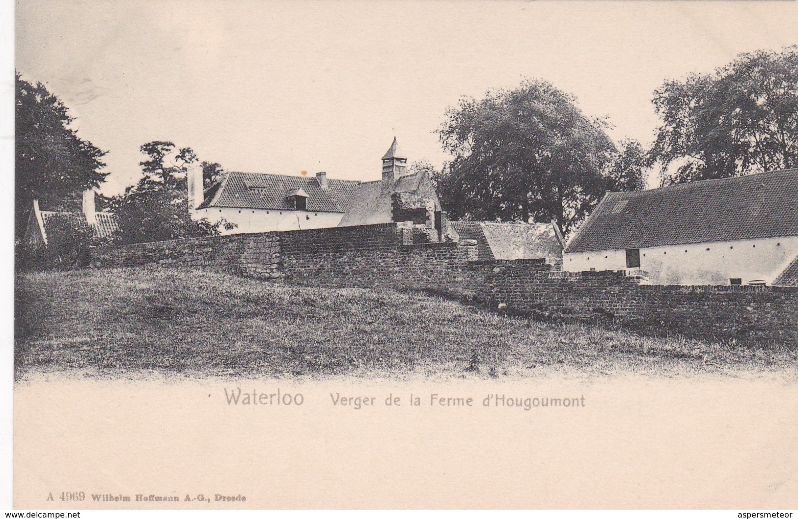 WATERLOO. VERGER DE LA FERME D'HOUGOUMONT. WILHEIM HOFFMAN EDIT. VINTAGE VIEW CPA CIRCA 1904's - BLEUP - Waterloo