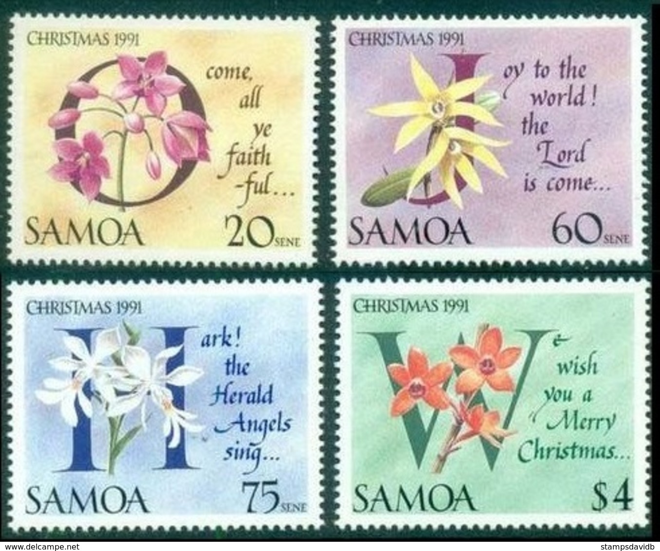 1991	Samoa	720-723	Flowers	8,00 € - Other & Unclassified