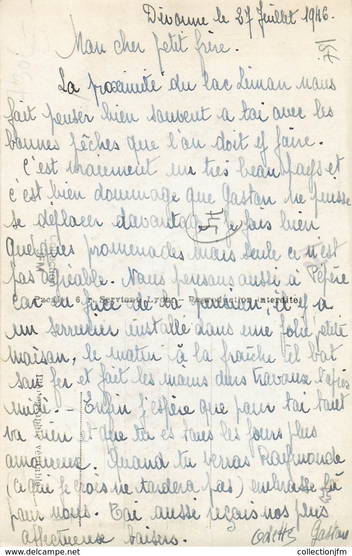 CPSM FRANCE 74 "La Pêche Sur Le Lac Léman" - Andere & Zonder Classificatie