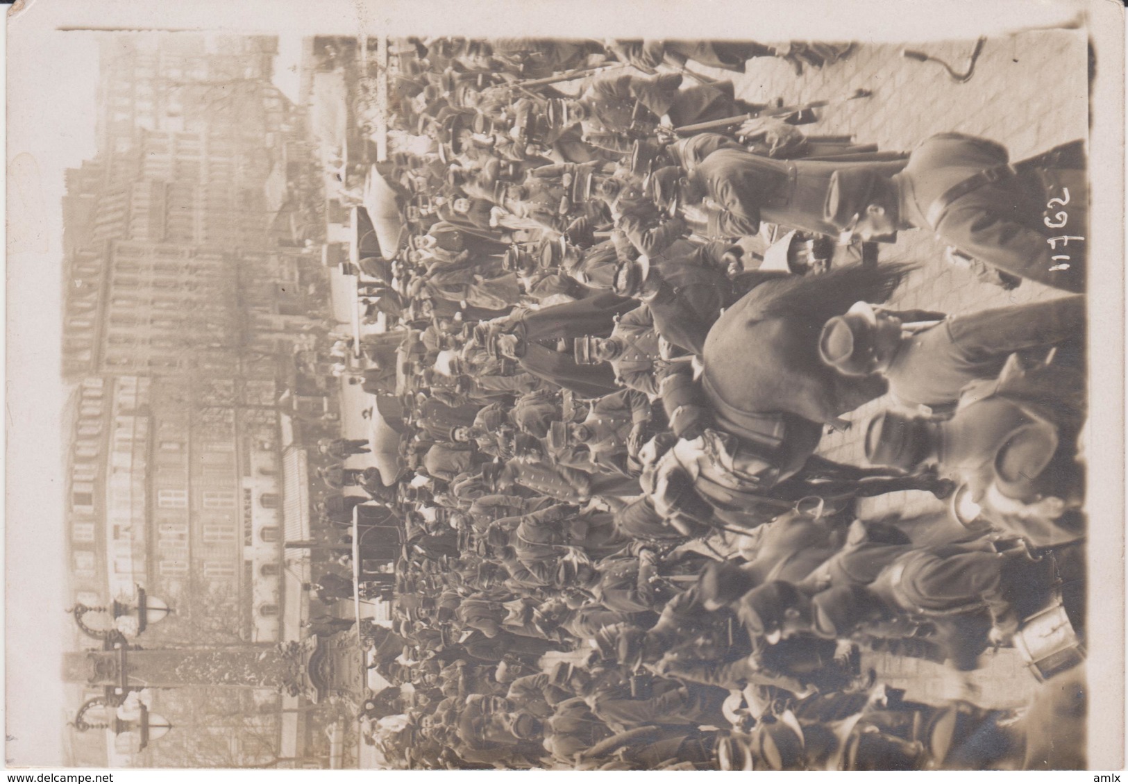 Lot D'une Carte Troupe Coloniale Et Une Photo Départ Pour Le Maroc. - Regiments