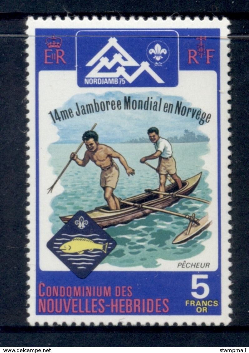 New Hebrides (Fr.) 1975 Nordjamb Scouting 5f MUH - Unused Stamps