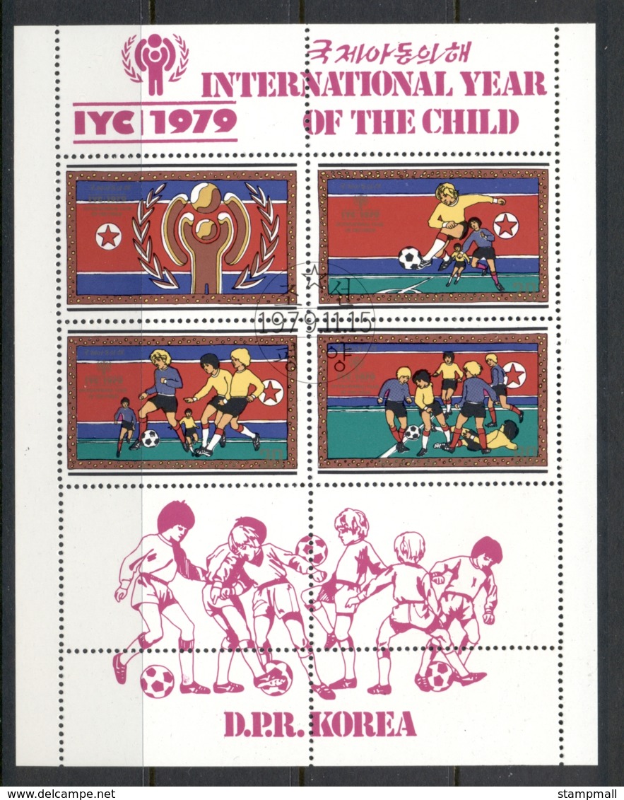 South East Asia 1979 IYC Soccer MS CTO - Korea (Nord-)