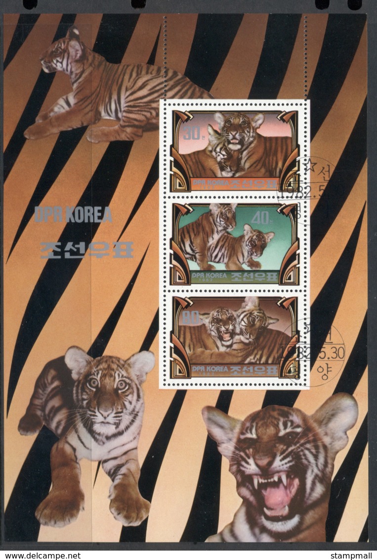 South East Asia 1982 Tigers MS CTO - Korea, North