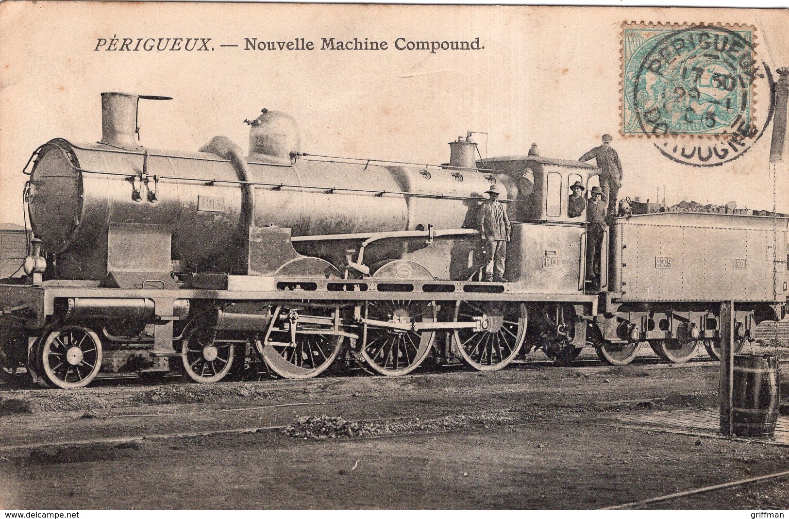 PERIGUEUX  NOUVELLE LOCOMOTIVE COMPOUND TRAIN 1905 TBE - Périgueux