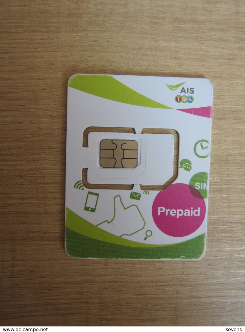 AIS Prepaid SIM Card,fixed Chip(with Scratch) - Thaïlande