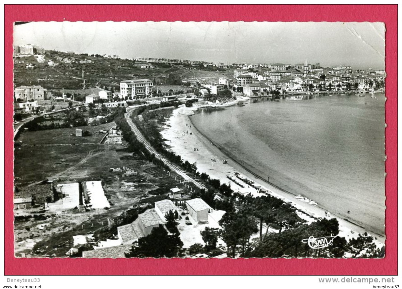 CPSM PETIT MODÈLE (Réf : B 389) CALVI 343-92 A (20 2B HAUTE CORSE) Vue Générale La Plage (animée) - Calvi