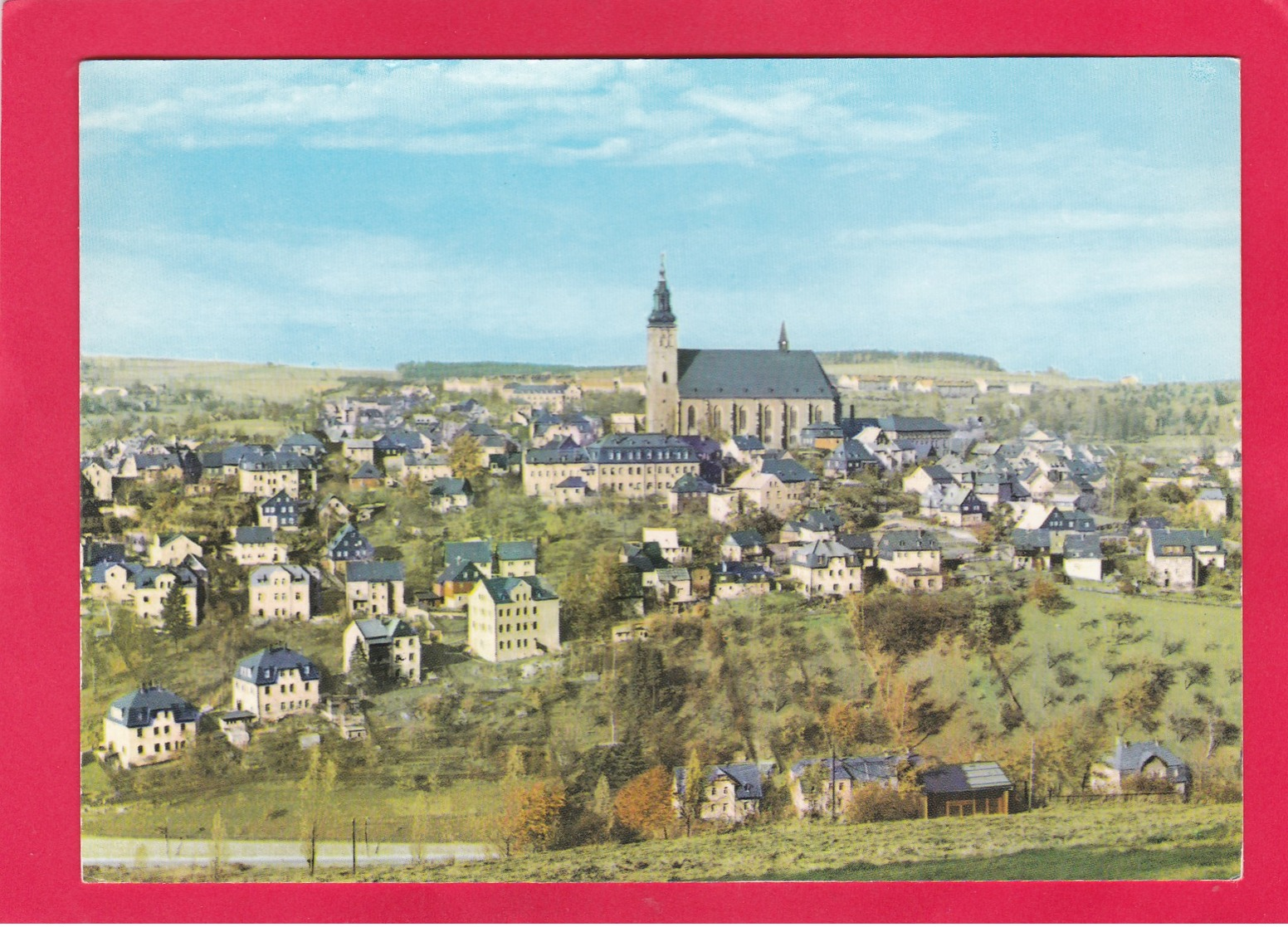 Modern Post Card Of St. Wolfgangskirche,Bergstadt Schneeberg,Erzgeb,Saxony,Germany,L60. - Burgstaedt