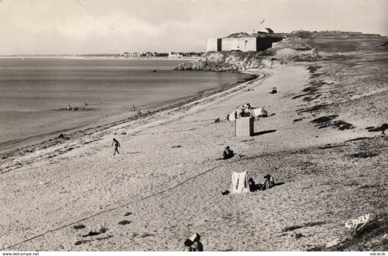 Cpsm Petit Format PRESQU'ILE DE QUIBERON (Morb) La Plage Du Fort De Penthièvre RV - Sonstige & Ohne Zuordnung