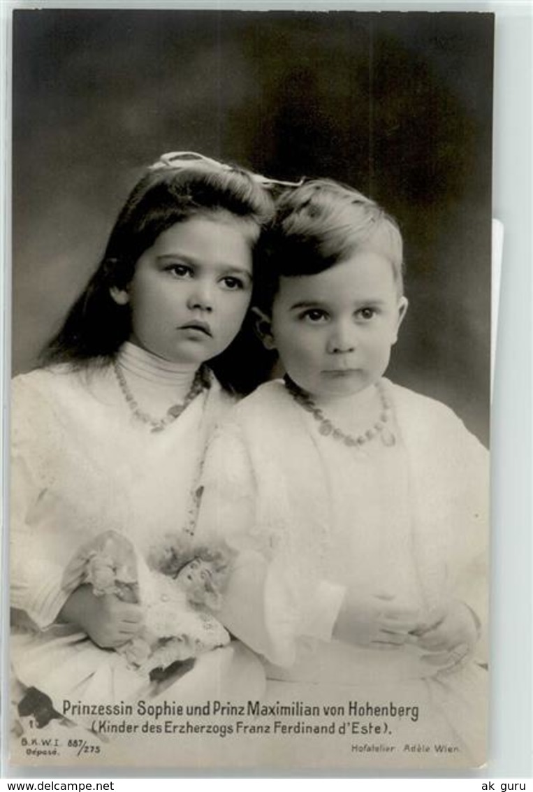 53028265 - Prinzessin Sophie Und Prinz Maximilian Von Hohenberg - Royal Families