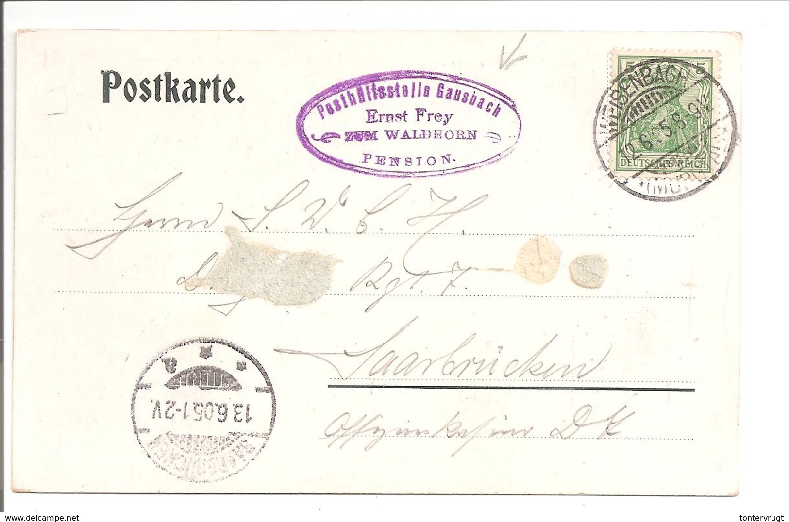 Germania. Posthilfsstelle Gausbach-Weisenbach 12.6.05 - Sonstige & Ohne Zuordnung