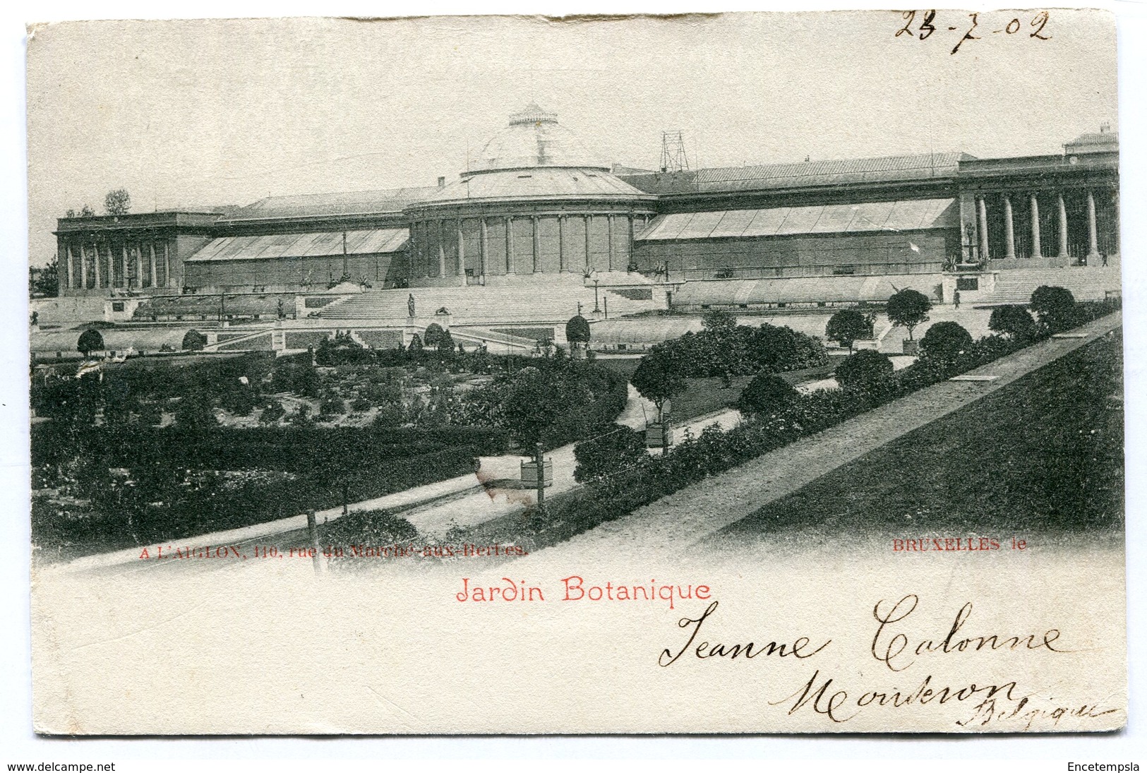 CPA - Carte Postale - Belgique - Bruxelles - Jardin Botanique - 1902  (B8878) - Forêts, Parcs, Jardins