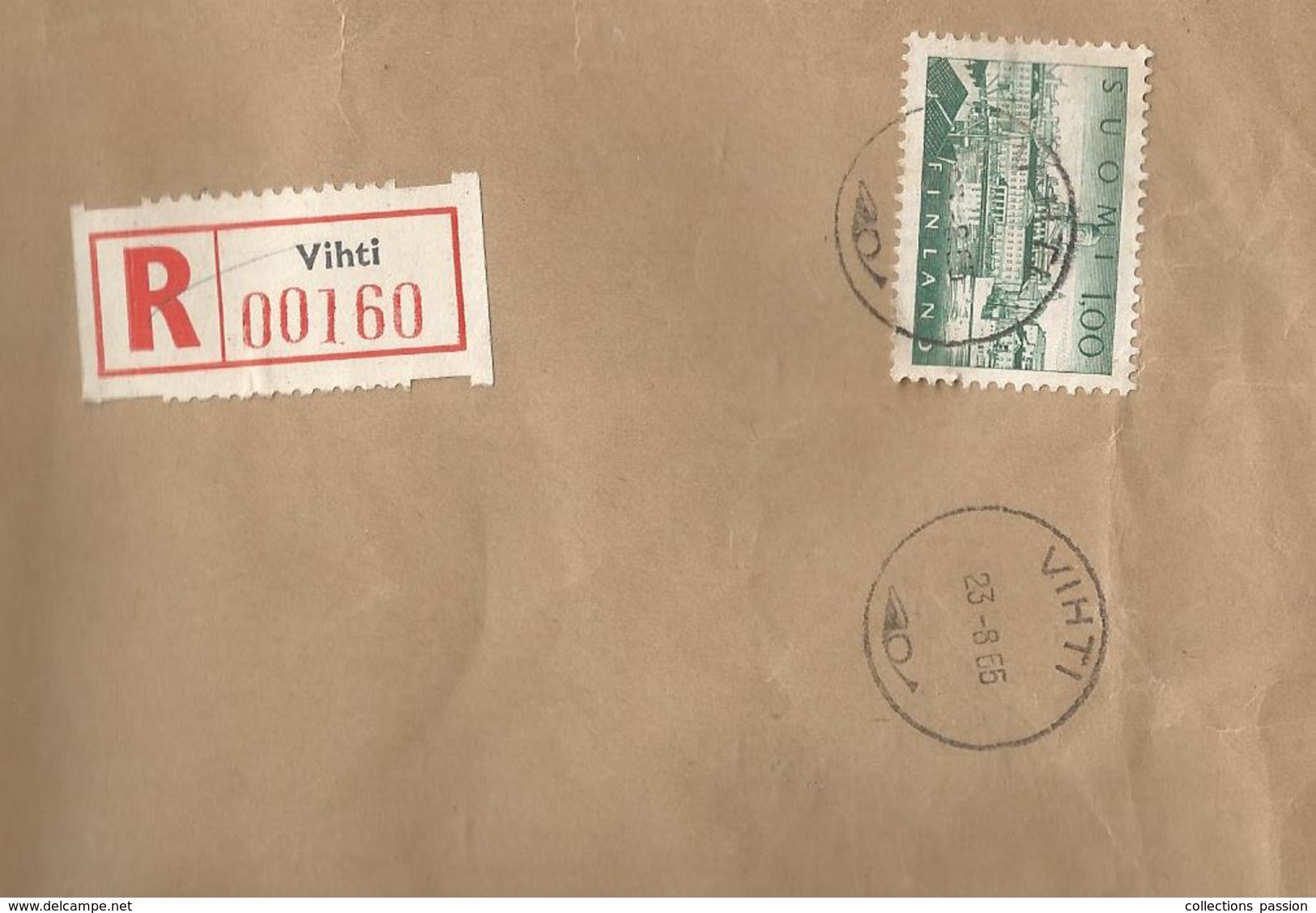 Lettre , FINLANDE ,  FINLAND ,  R, VIHTI ,  1966, Recommandé, HELSINKI , HELSINKI-KALLIO ,2 Scans , Frais Fr 1.75 E - Briefe U. Dokumente