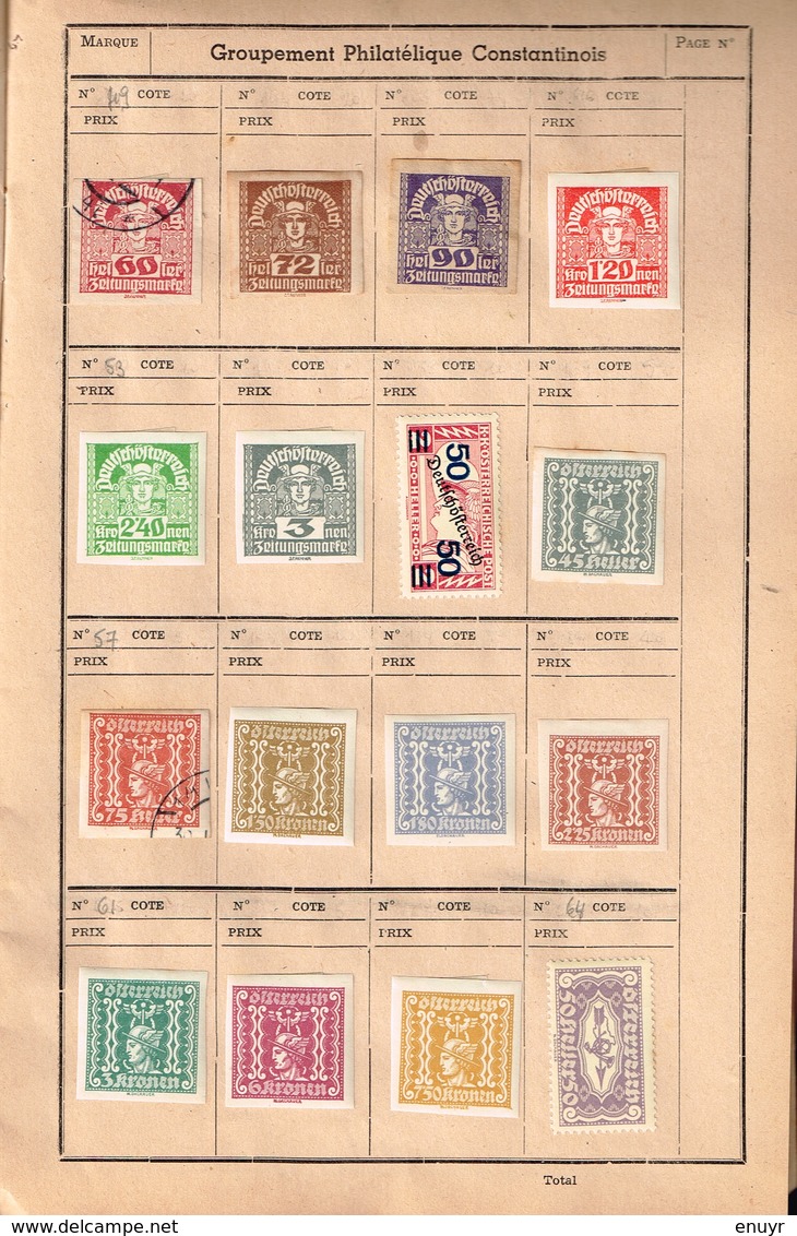 Lot Autriche Journaux, Etc. Identifier - Collections (sans Albums)