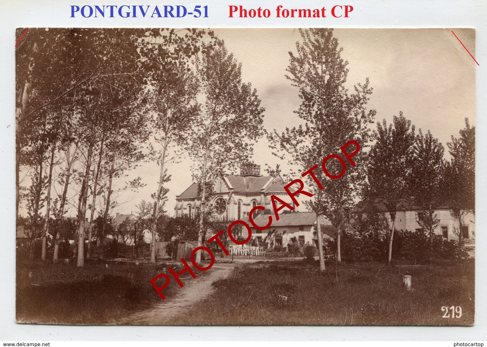 PONTGIVARD-PHOTO Allemande Mate-Format CP-GUERRE 14-18-1WK-France-51- - Andere & Zonder Classificatie