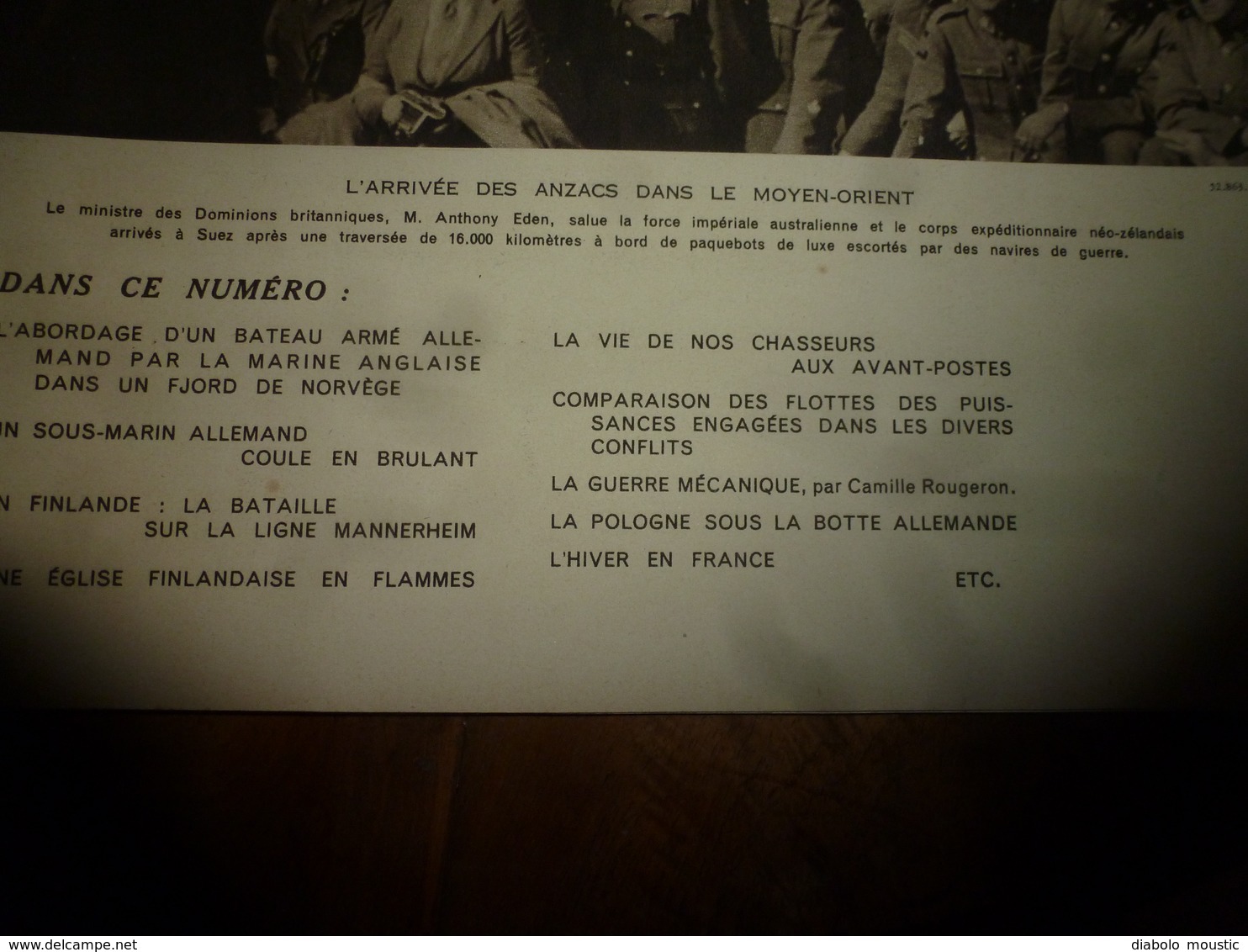 1940 L'ILLUSTRATION :ANZACS (Australie-Nlle Zélande); Finlande;Pologne (Jerozolimska) ;Front Des Vosges;Bateau-Phare;etc - L'Illustration