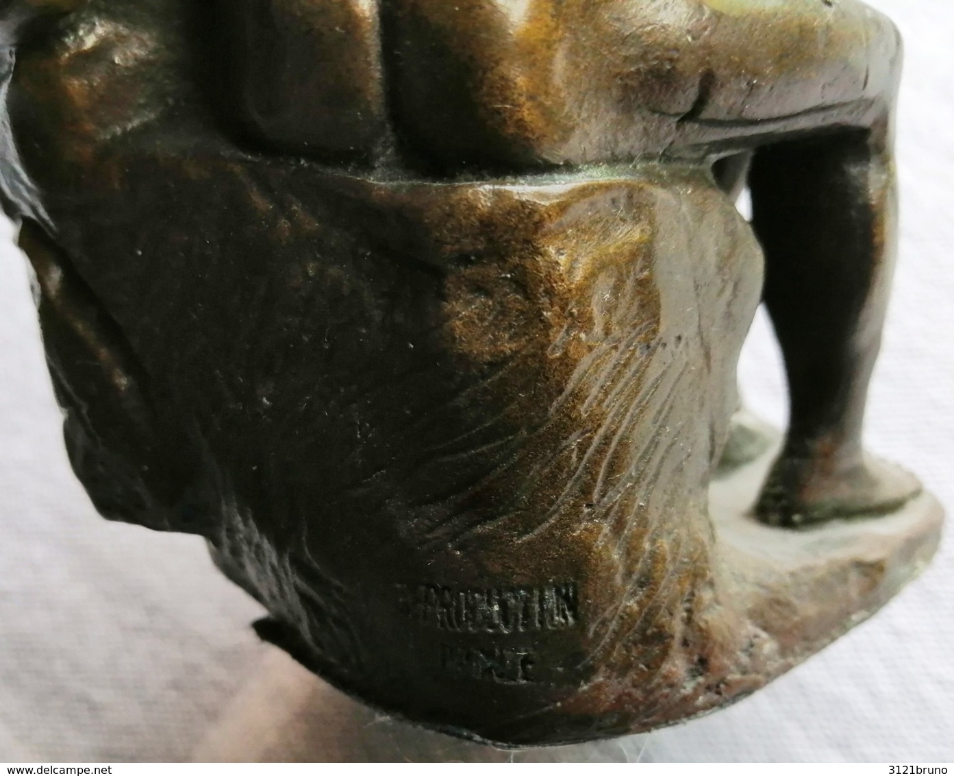 Sculpture En Bronze Le Baiser Rodin , Hauteur:14 Cm Sur 9 Cm Avec Socle,cadeau Original De Valeur - Bronzes