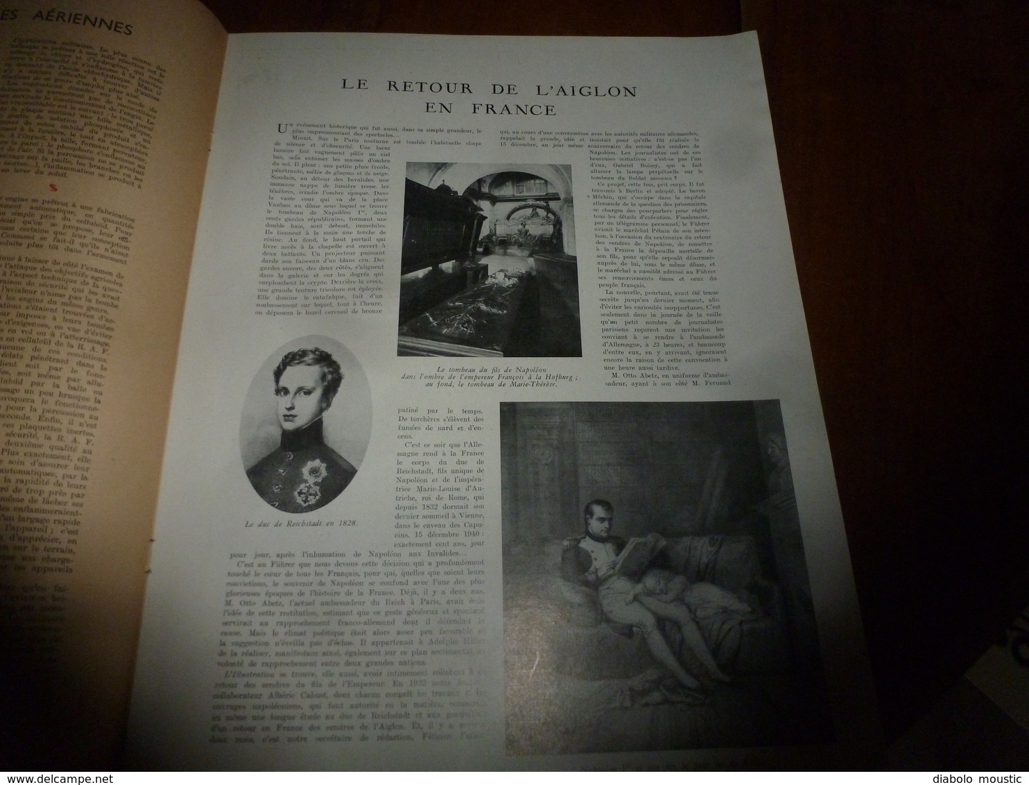 1940 L'ILLUSTRATION :Transmutation-métal-or ;L'Aiglon; Pétain:Je hais le mensonge,il fait tant de mal;Lance-Torpille;etc