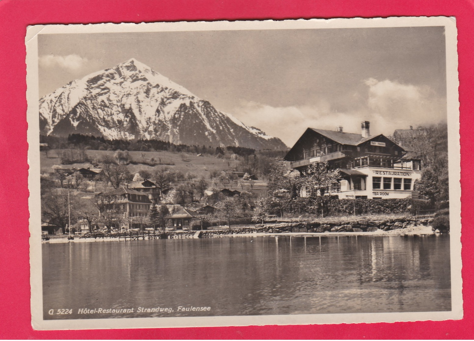 Modern Post Card Of Hotel And Restaurant Standweg,Faulensee,Bern, Switzerland,L60. - Bern