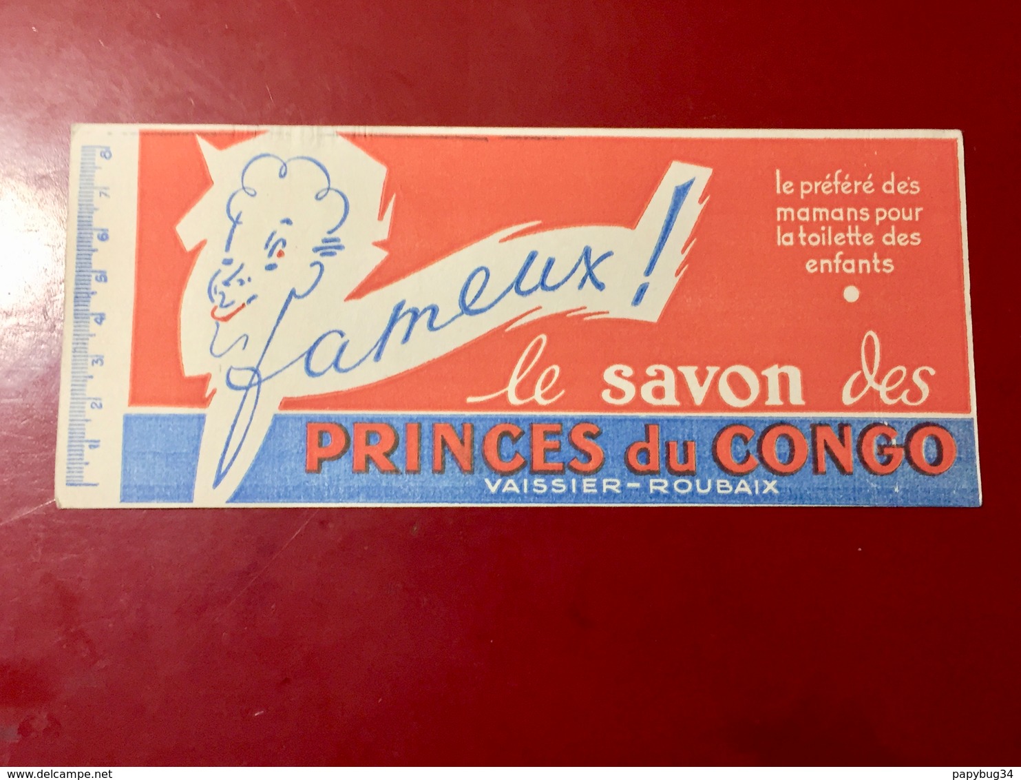BUVARD --- LE  SAVON  DES  PRINCES  DU  CONGO - Perfume & Beauty