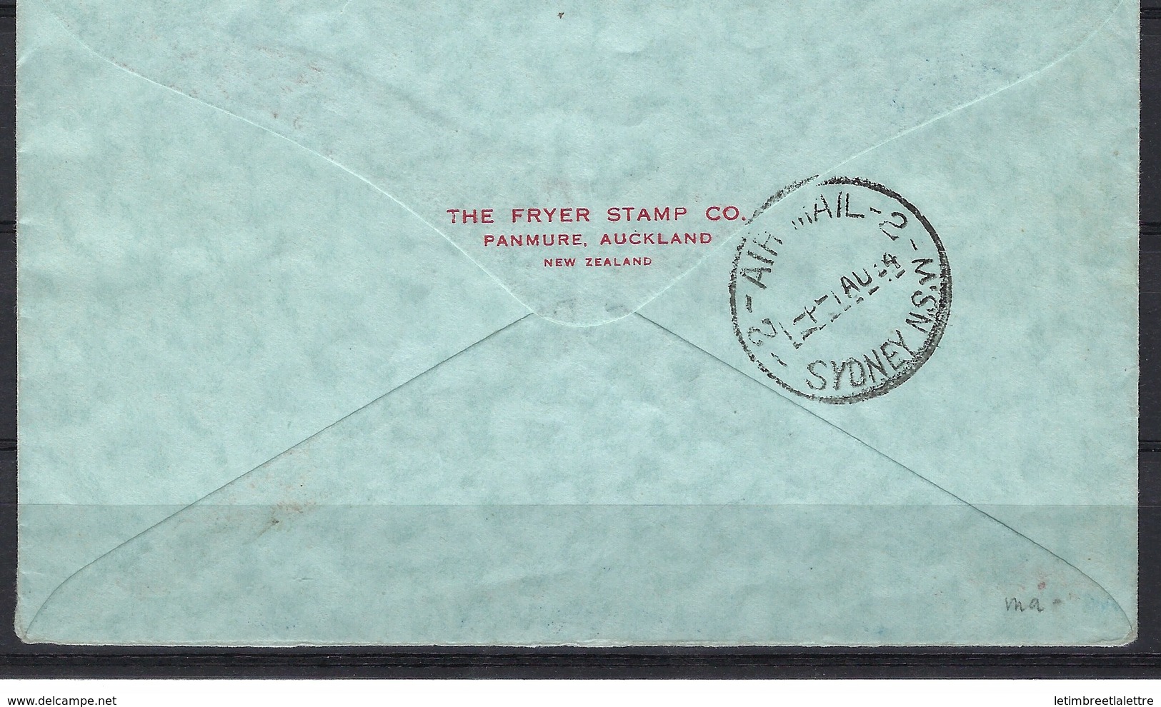 First Official Air Mail Cover : Papua - Australia, July 1934 - First Flight Covers