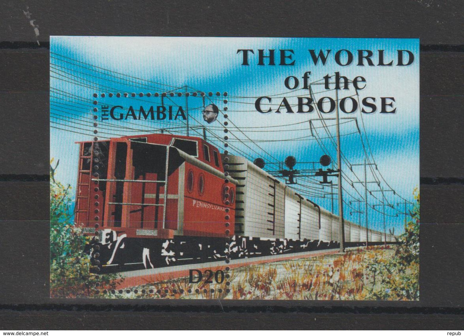 Gambie 1991 Trains BF 114A ** MNH - Gambie (1965-...)