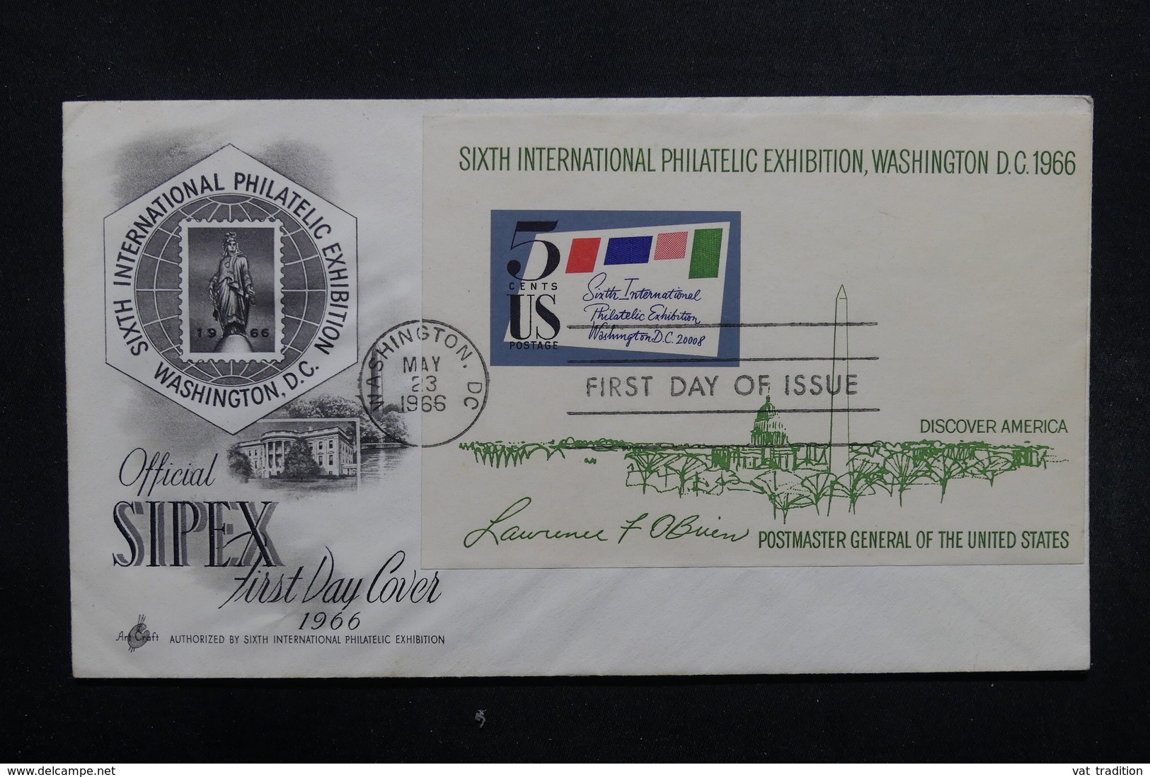 ETATS UNIS - Enveloppe FDC En 1966 - SIPEX - L 31993 - 1961-1970