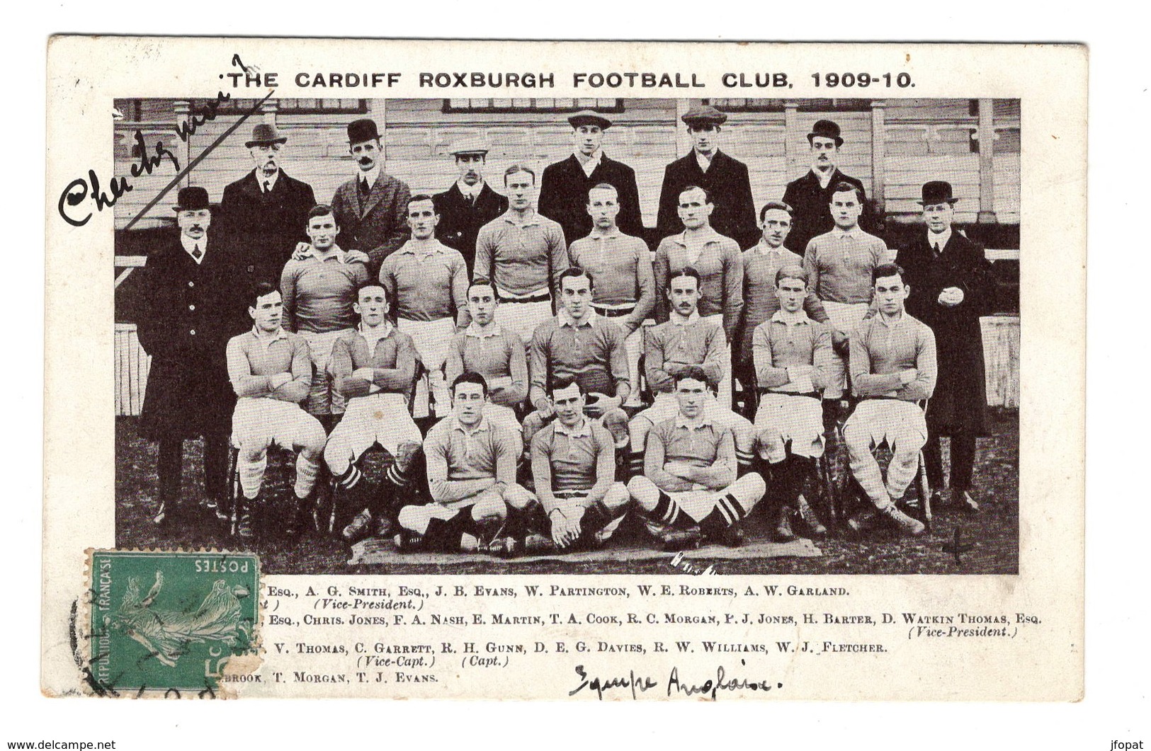 FOOTBALL Ou RUBBY- The Cardiff Roxburg Football Club, 1909-1910 - Football